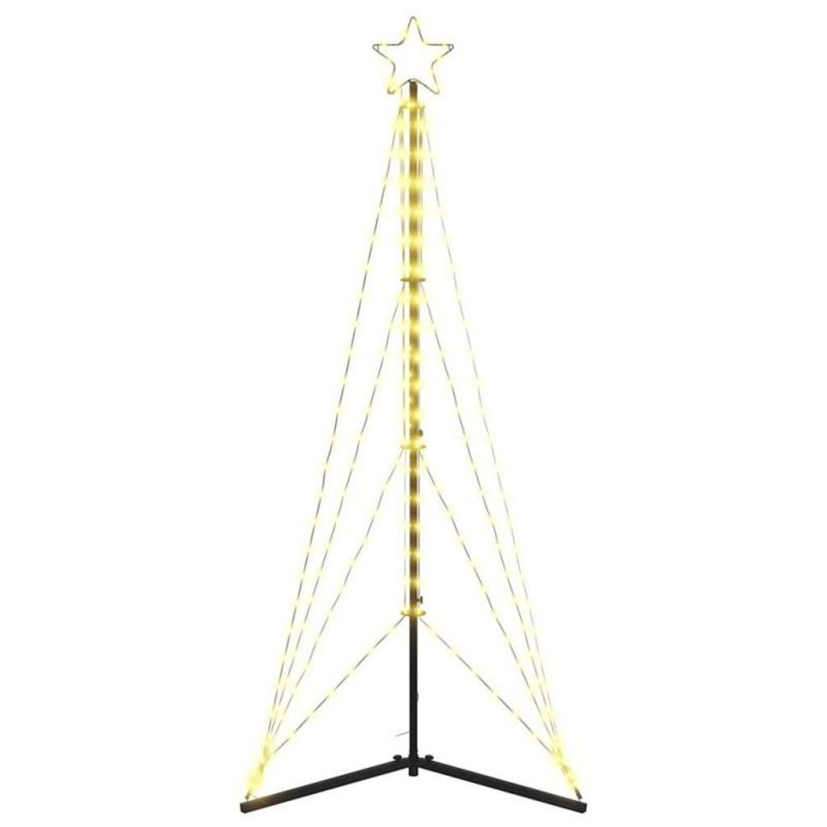 VIDAXL Guirlande de sapin de Noël 363 LED blanc chaud 182 cm