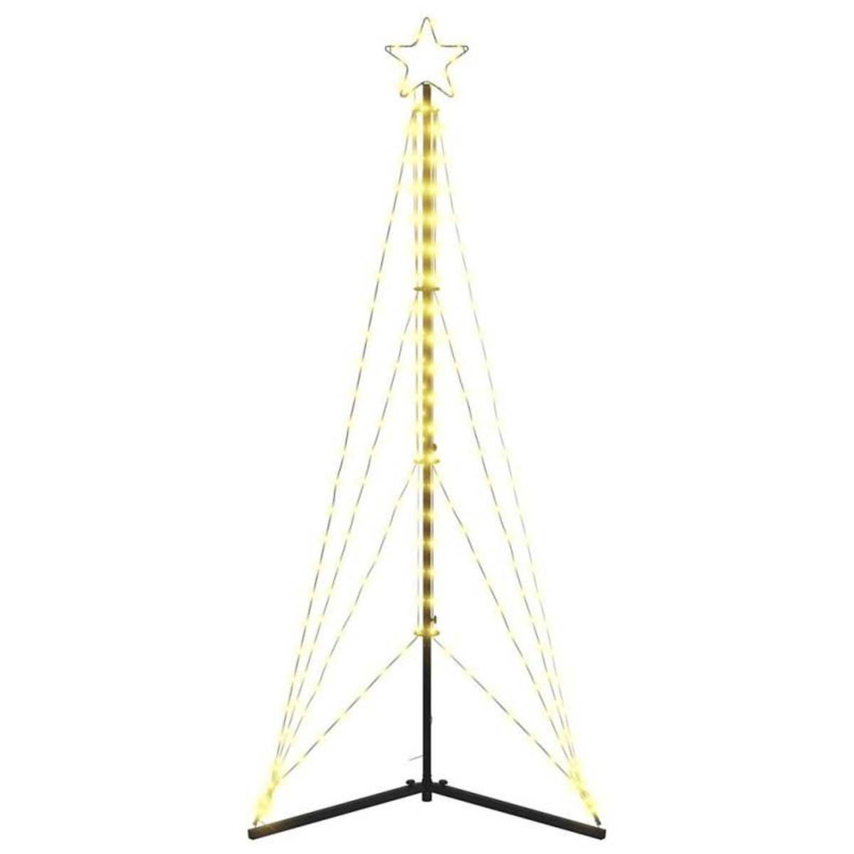 VIDAXL Guirlande de sapin de Noël 363 LED blanc chaud 182 cm