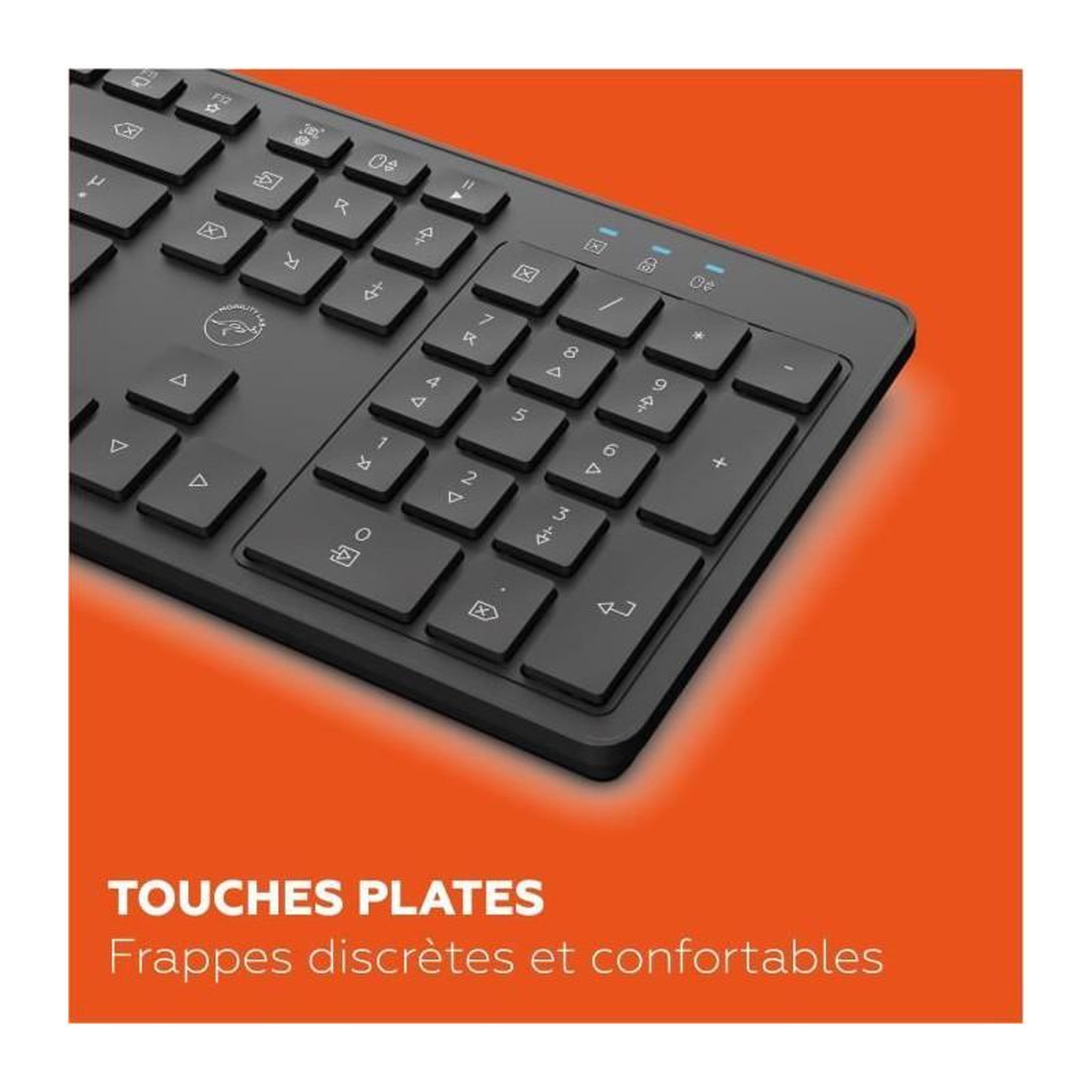 Voir la diapositive 6 : Mobility Lab Clavier sans fil - MOBILITY LAB - Premium - AZERTY - Noir