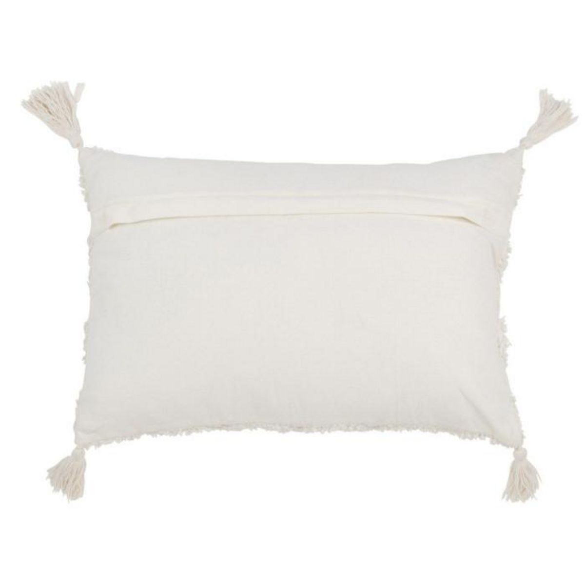 Paris Prix Coussin Tufté  Floches  40x60cm Blanc & Or