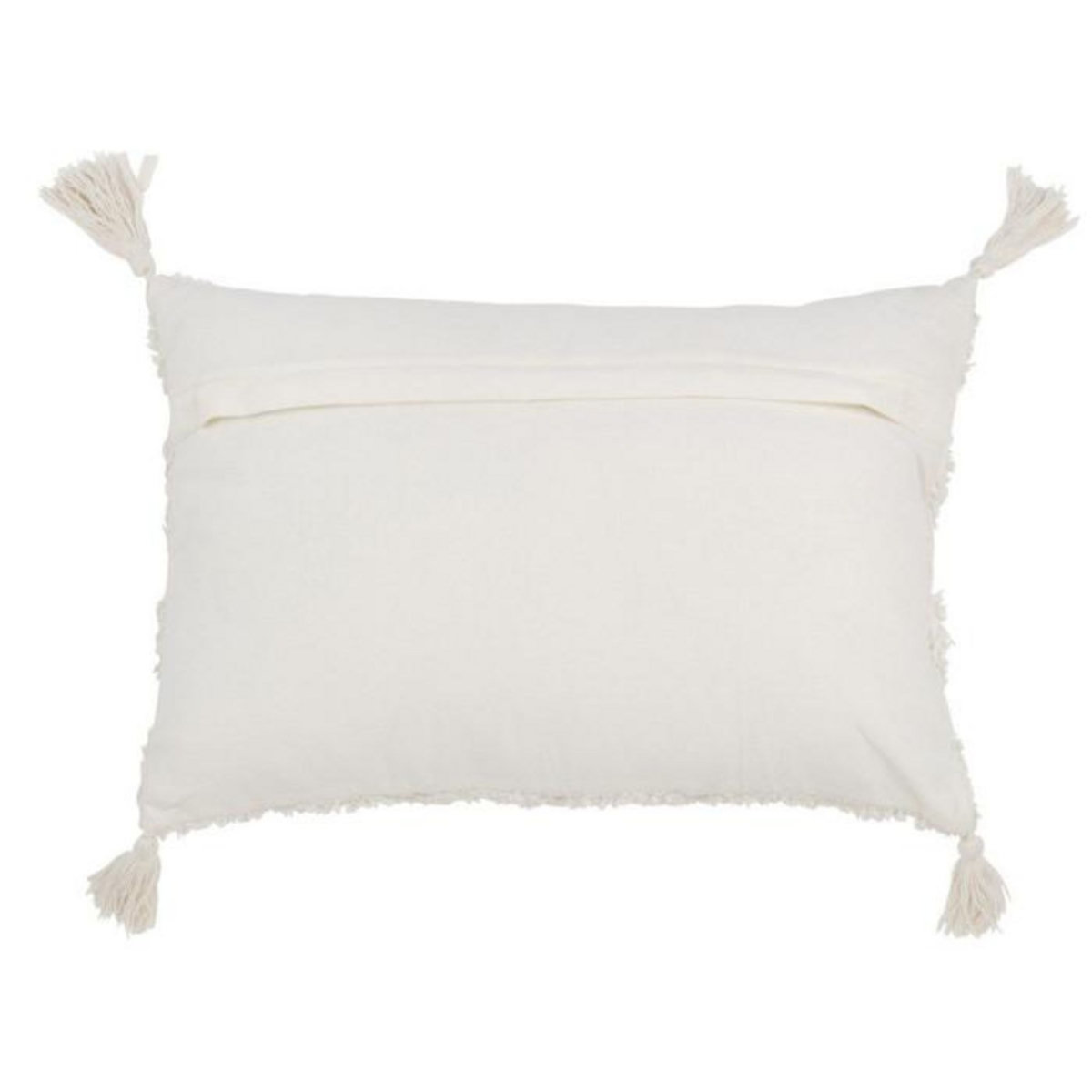 Paris Prix Coussin Tufté  Floches  40x60cm Blanc & Or