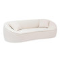 Voir la diapositive 1 : ATMOSPHERA Canapé 3 Places Bouclette  Ostuni  232cm Blanc