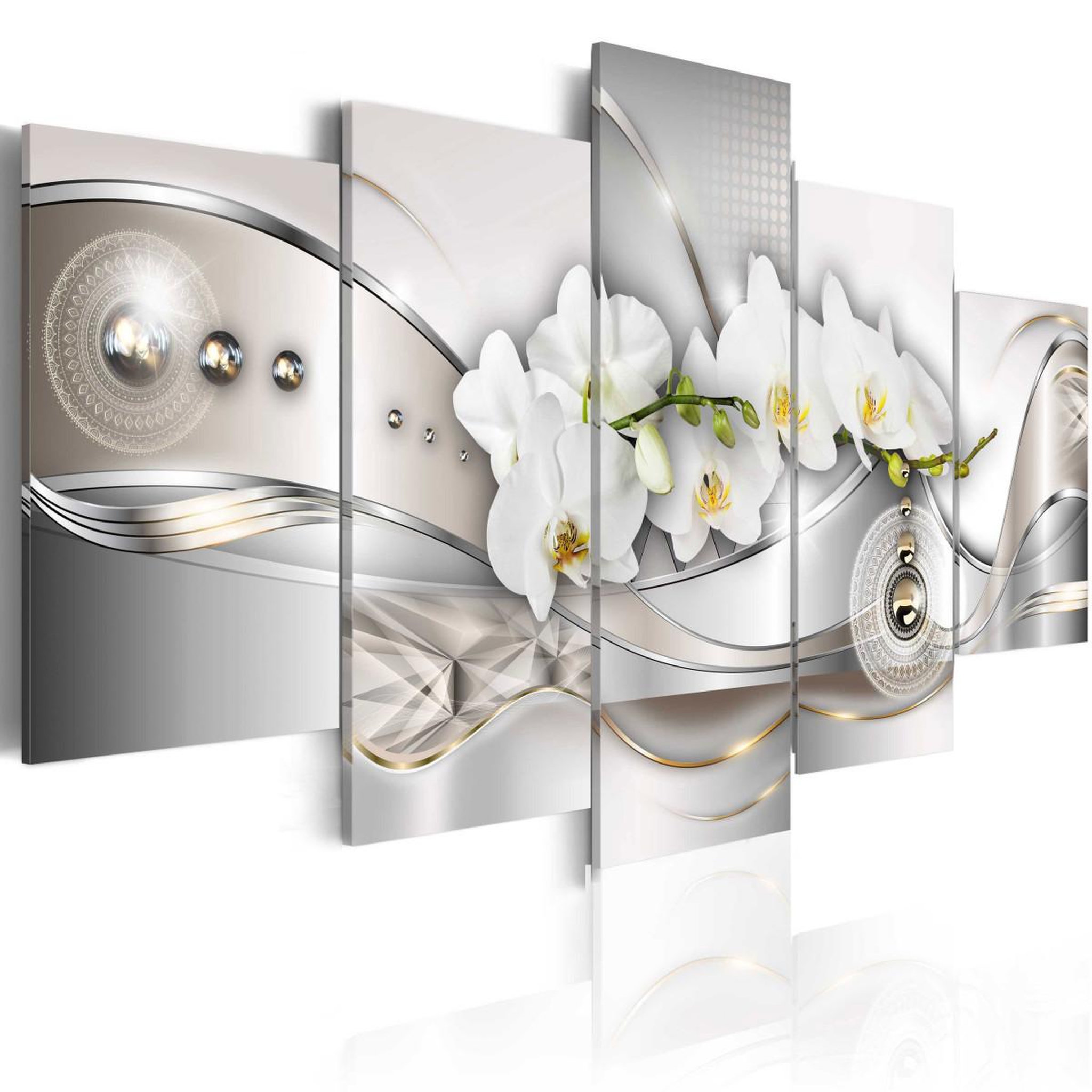 Voir la diapositive 1 : Paris Prix Tableau imprimé  pearl dance of orchids