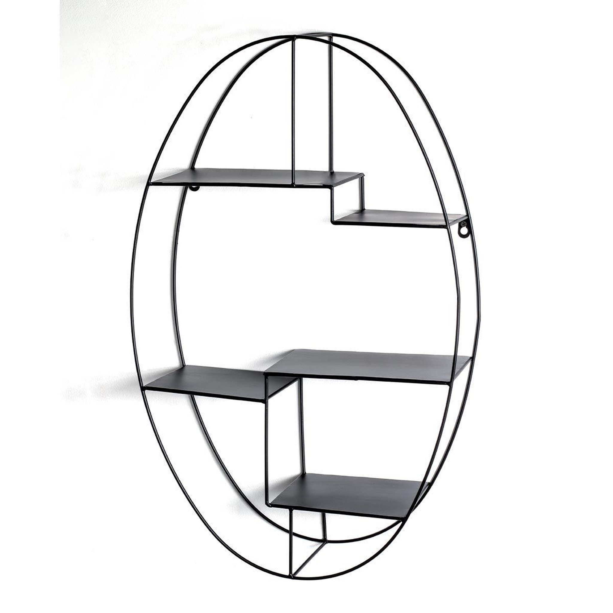 Voir la diapositive 2 : Paris Prix Étagère murale 3 niveaux  tybia  71cm noir
