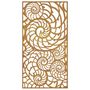 Voir la diapositive 5 : VIDAXL Decoration murale de jardin 105x55 cm acier corten design coque
