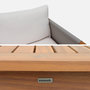 Voir la diapositive 4 : SWEEEK Salon de jardin bois d'acacia et tissu beige 4 places - Koa
