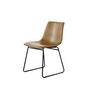 Voir la diapositive 2 : Paris Prix Lot de 2 Chaises Design  Caila  82cm Marron Clair
