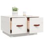 Voir la diapositive 5 : VIDAXL Table basse Blanc 60x53x35 cm Bois massif de pin