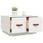 Voir la diapositive 5 : VIDAXL Table basse Blanc 60x53x35 cm Bois massif de pin