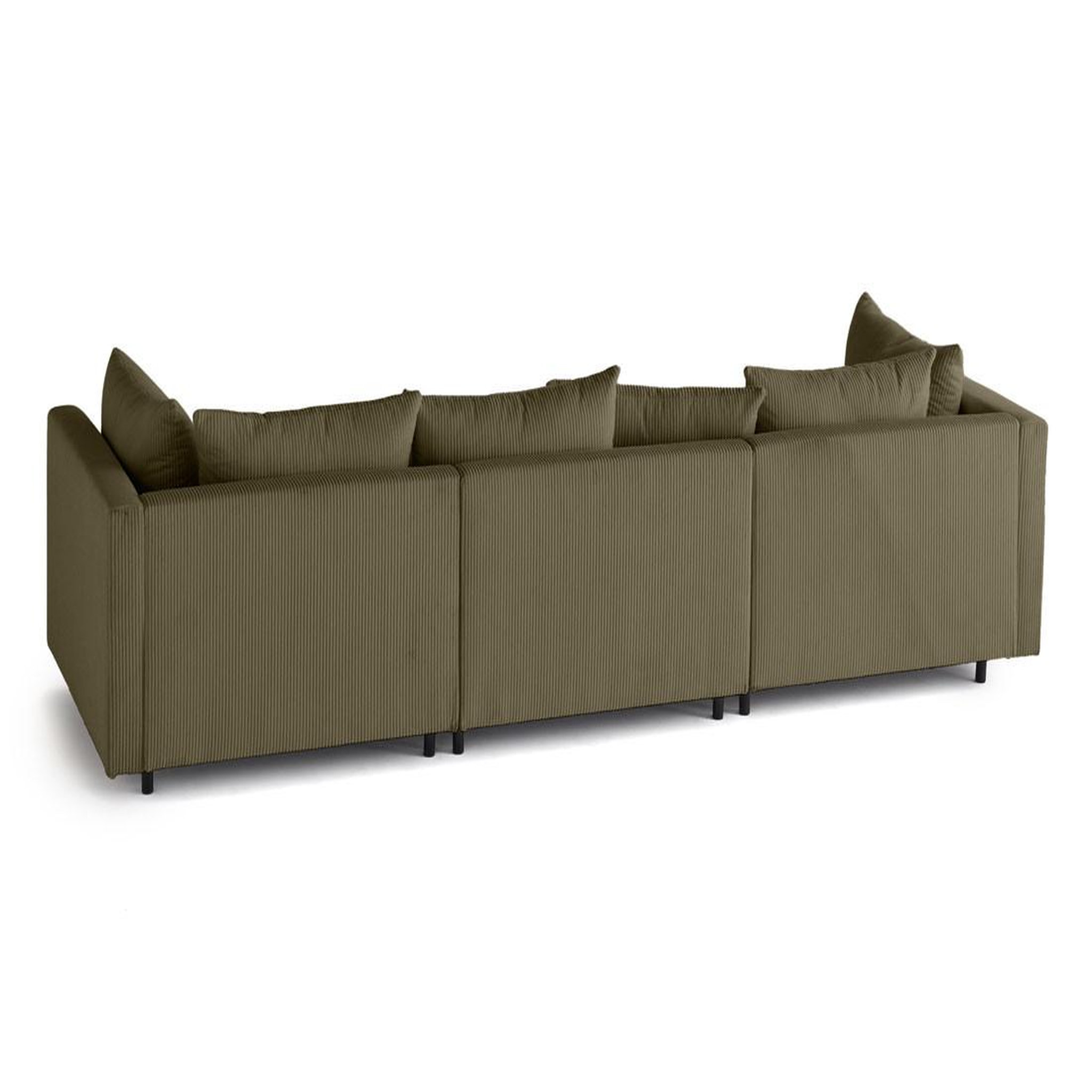 Voir la diapositive 4 : LISA DESIGN Edinburg - canapé modulable 3 places - velours côtelé
