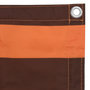 Voir la diapositive 3 : VIDAXL Ecran de balcon Orange et marron 75x600 cm Tissu Oxford