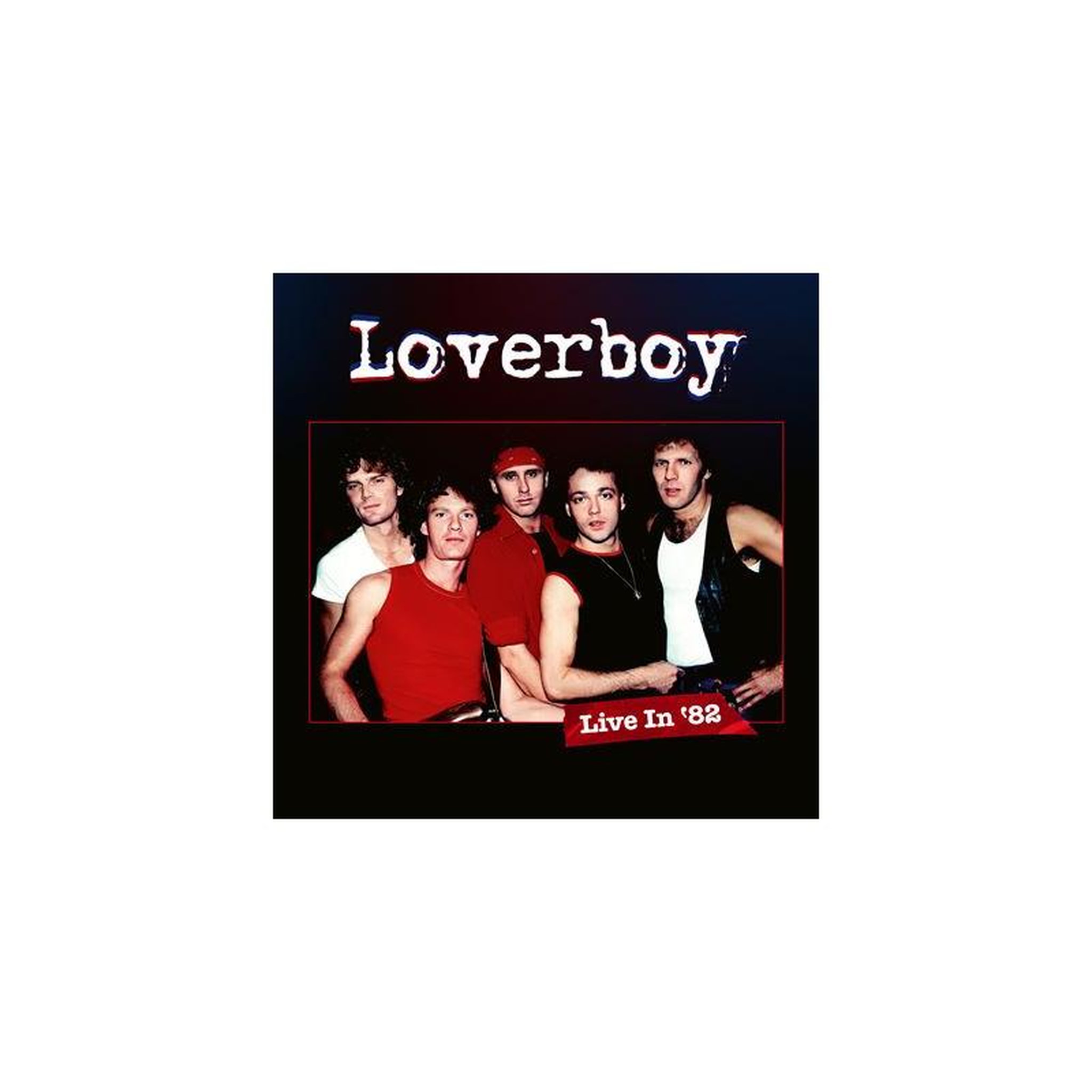 Vinyle loverboy live in '82 édition limitée – couverture carrée avec photo du groupe (5 membres)