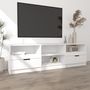 Voir la diapositive 3 : VIDAXL Meuble TV Blanc 150x33,5x45 cm Bois d'ingenierie