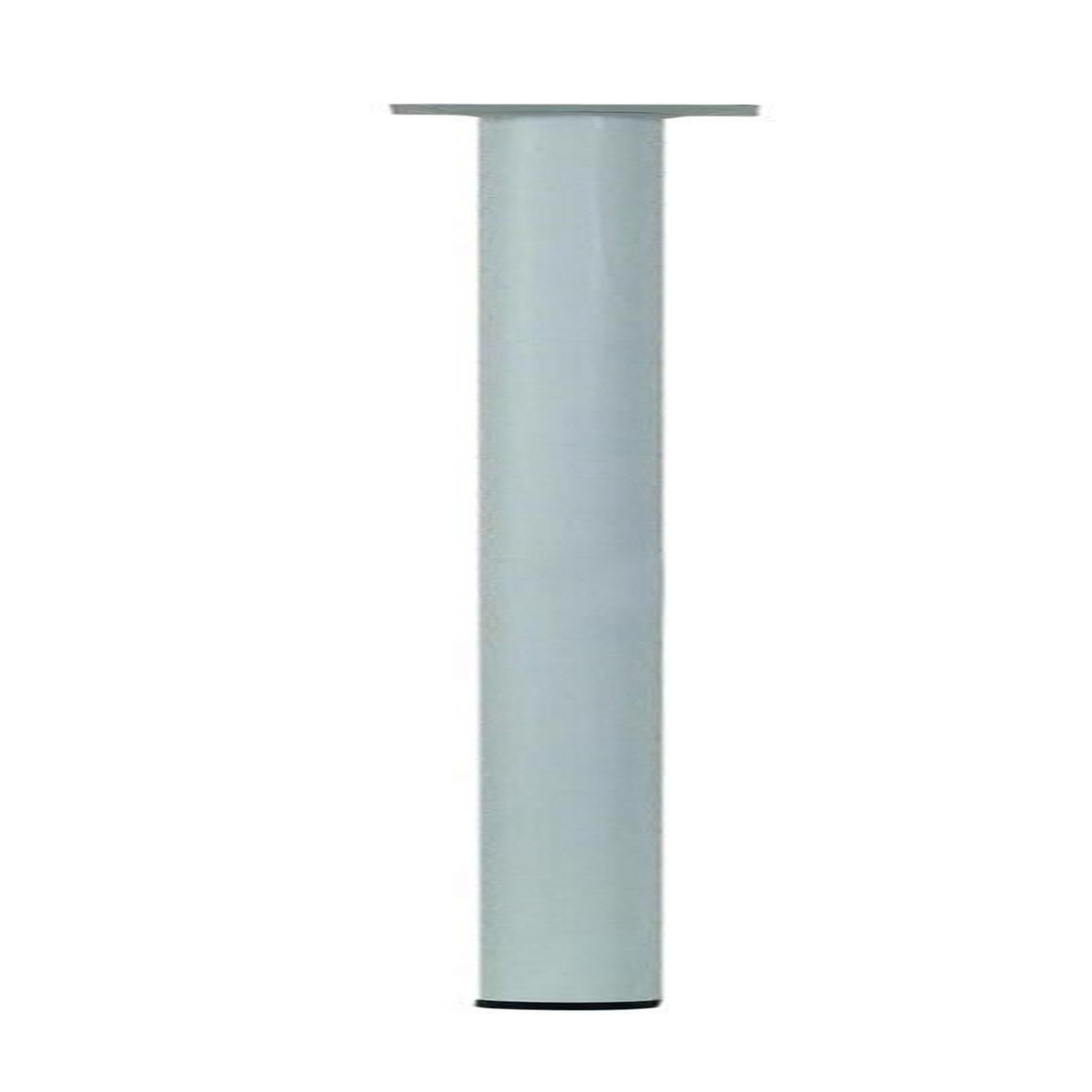 CENTRALE BRICO Pied de table basse cylindrique fixe acier époxy blanc, 70 cm