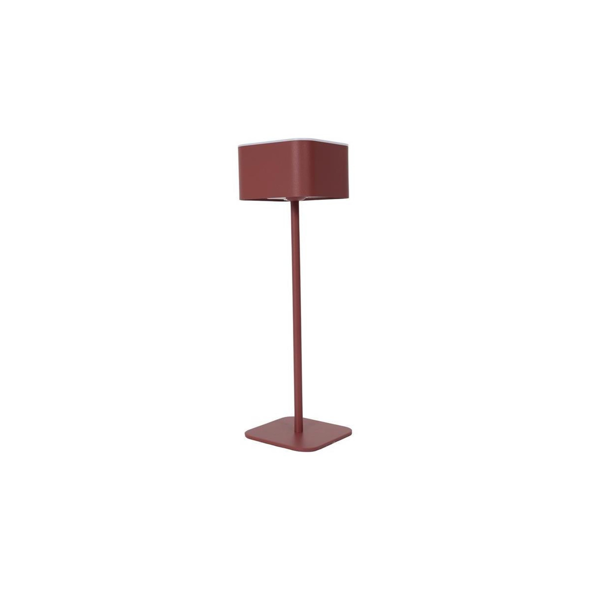 The Home Deco Factory Lampe tactile rechargeable  terra  26cm rouge
