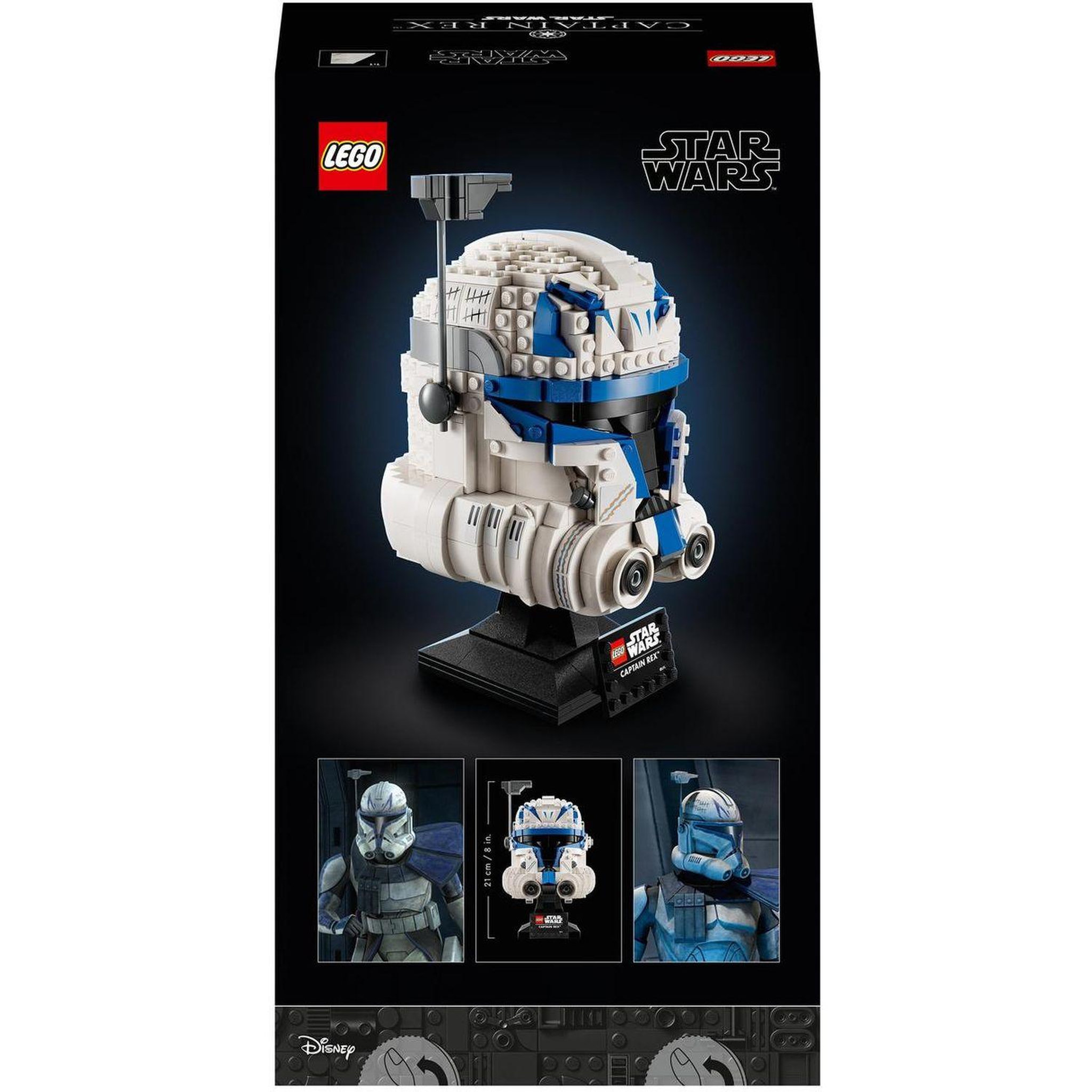 Voir la diapositive 8 : LEGO Star Wars 75349 - Le Casque du Capitaine Rex, Maquette à Construire pour Adultes