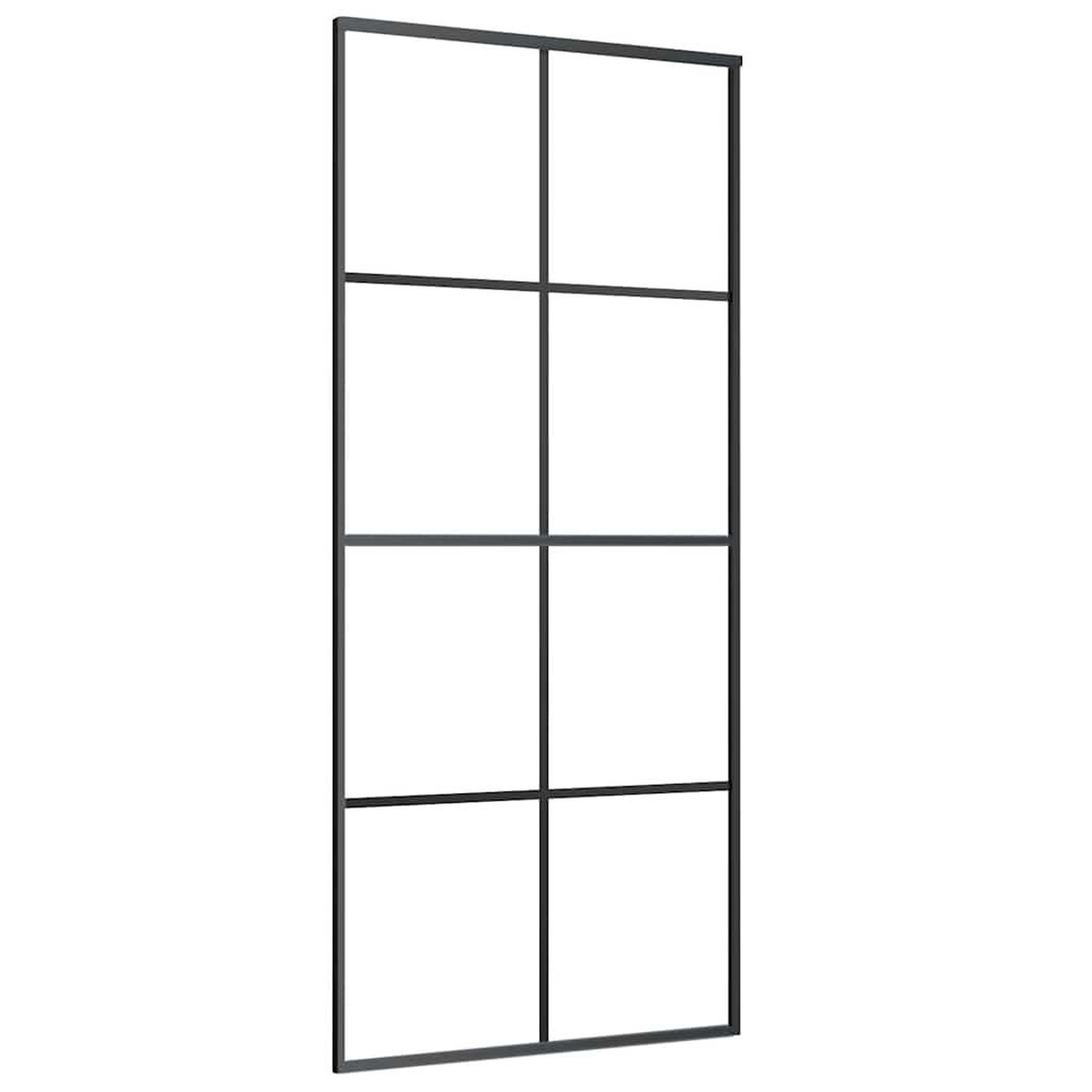 Voir la diapositive 4 : VIDAXL Porte coulissante avec kit de quincaillerie 90x205 cm Verre ESG