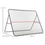 Voir la diapositive 2 : HOMCOM Filet de rebond de football - rebondisseur de football angle réglable - dim. 280L x 185H cm - rouge noir