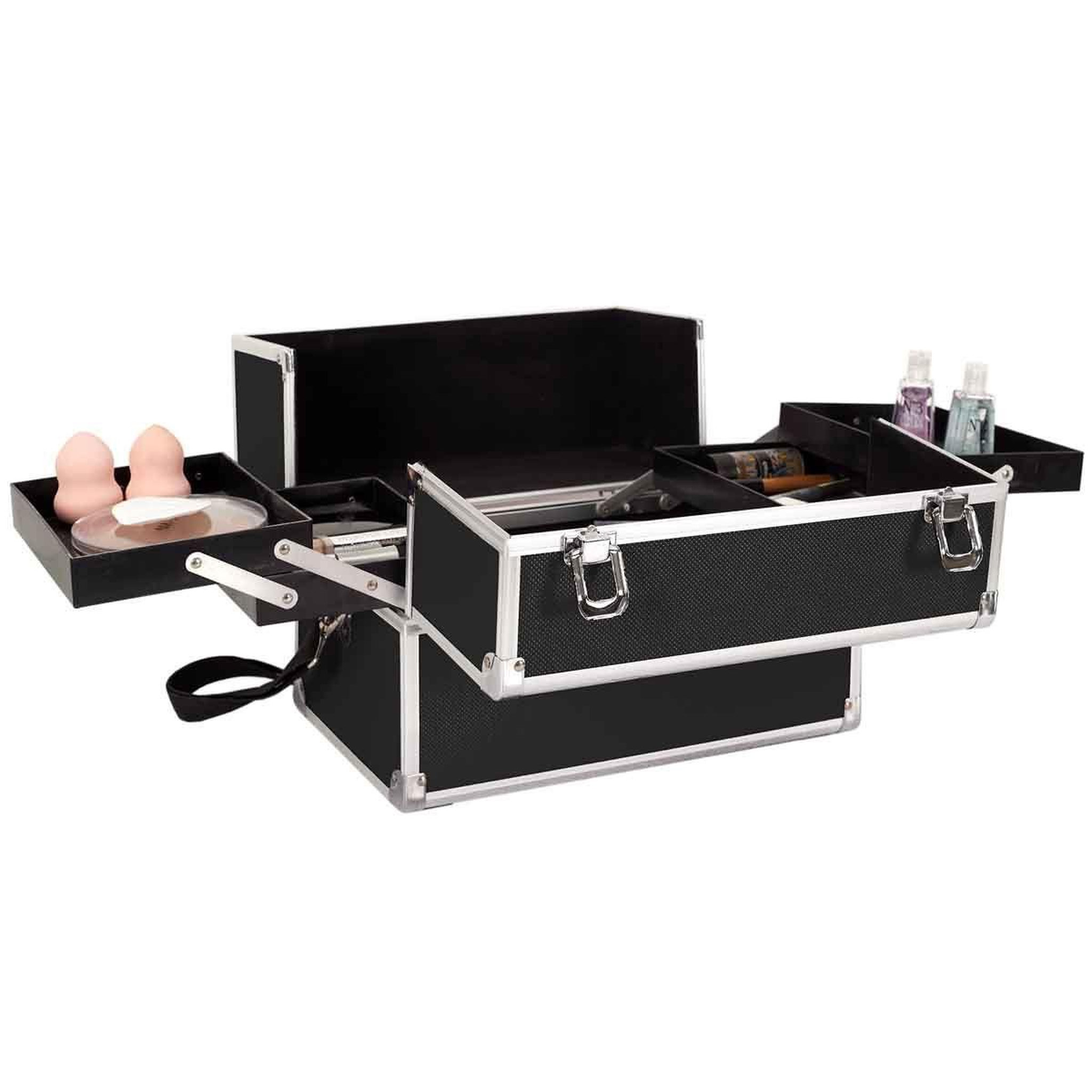 Voir la diapositive 5 : Cosmetic Club Mallette de Rangement Cosmétique  Vanity  32cm Noir