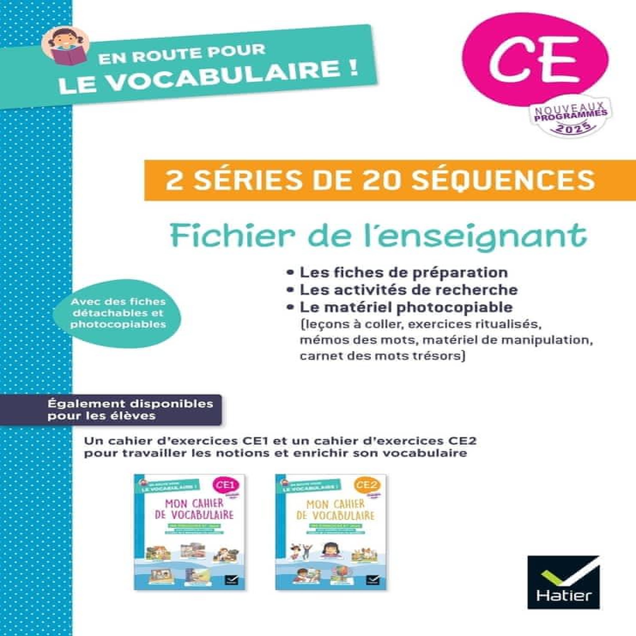 2 SERIES DE 20 SEQUENCES CE. FICHIER DE L'ENSEIGNANT, EDITION 2025, Lefèvre Laurence