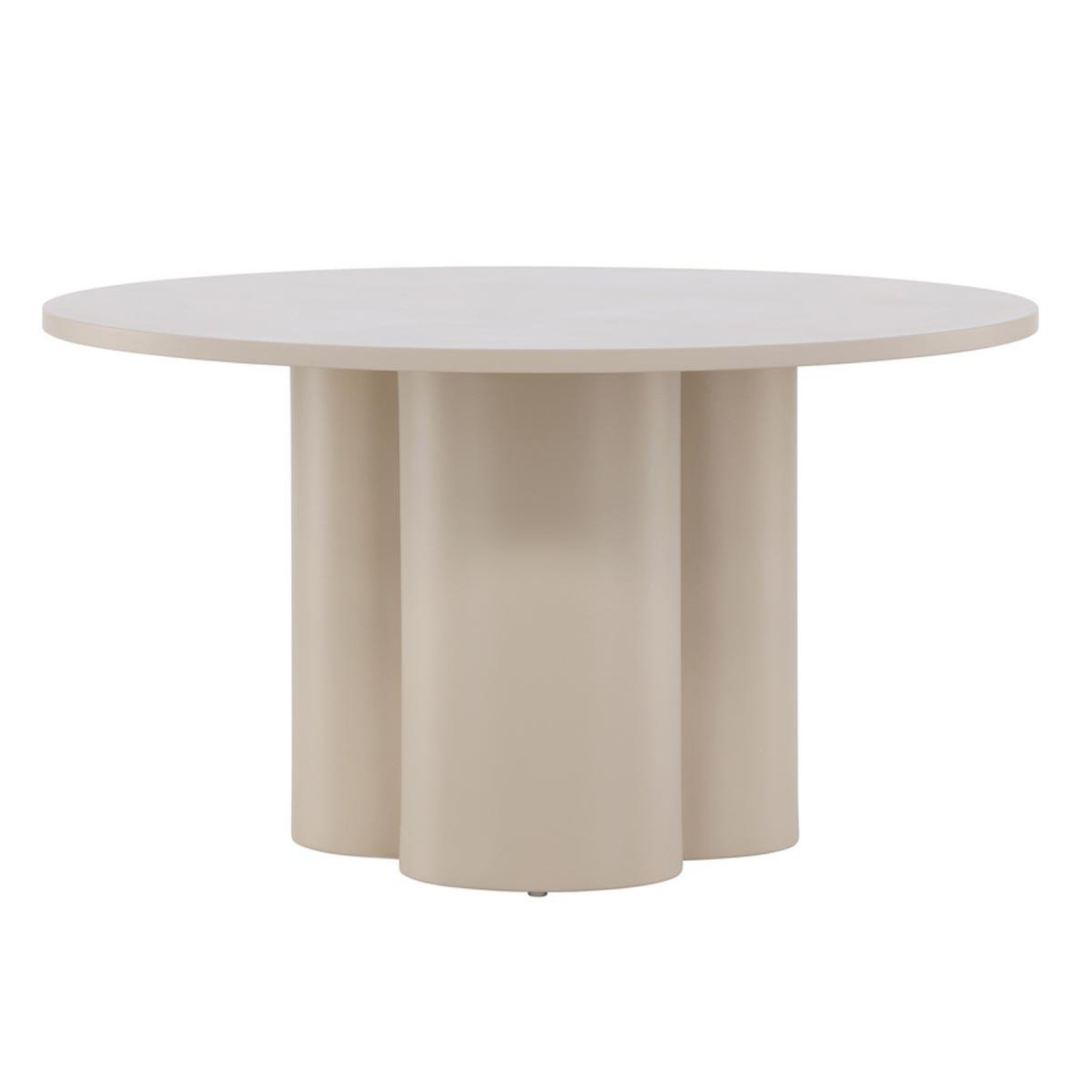 Paris Prix Table basse ronde  olivia  80cm beige