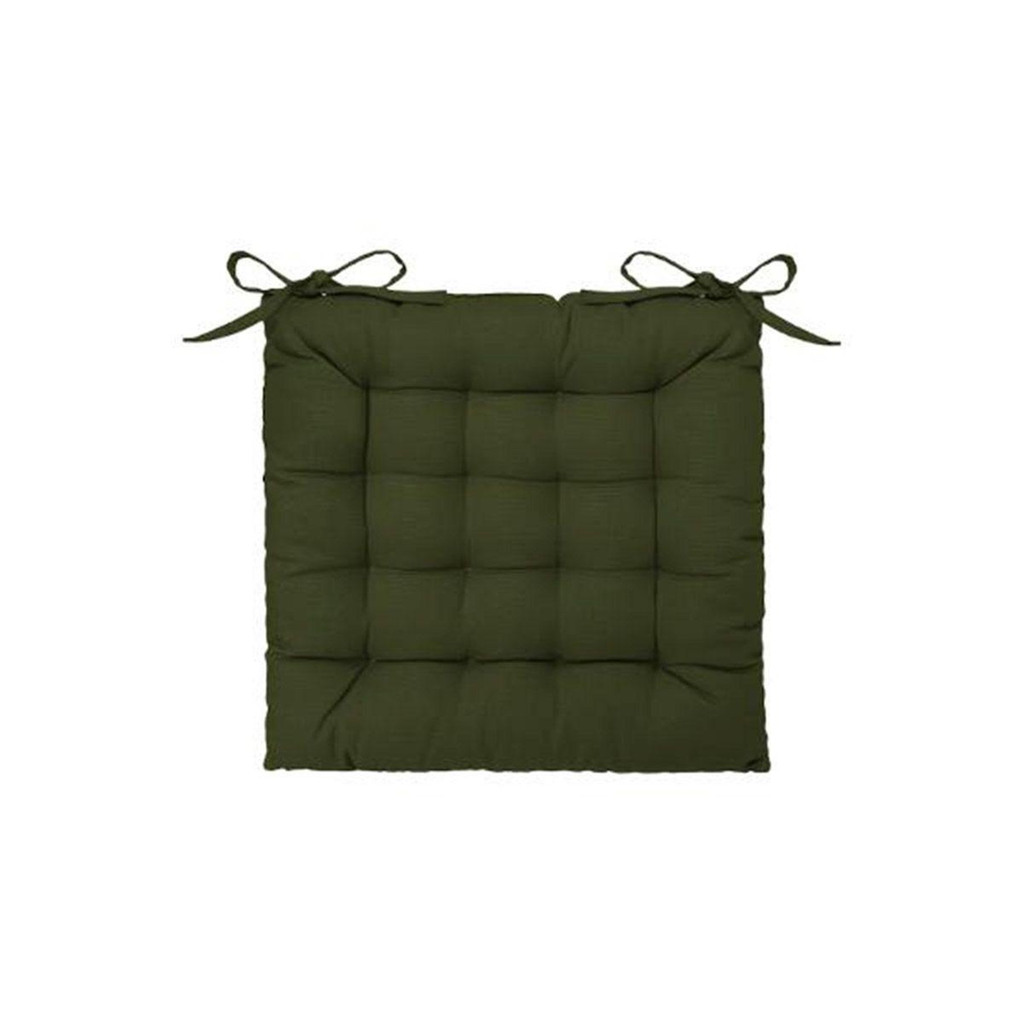 ATMOSPHERA Galette de chaise  loria  38x38cm vert kaki