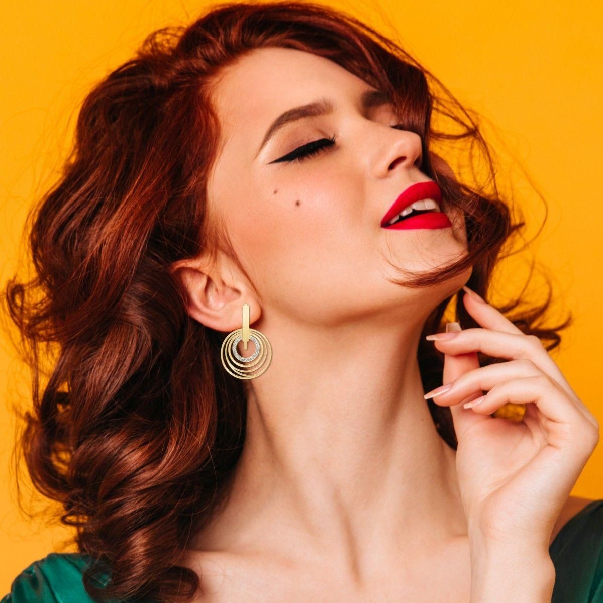 SC BOHEME Boucles d'oreilles SC Bohème ornées de Cristaux scintillants