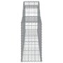 Voir la diapositive 4 : VIDAXL Panier de gabions arque 300x30x60/80 cm Fer galvanise