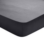 DODO Drap Housse Studio Coton Carbone. Coloris disponibles : Gris