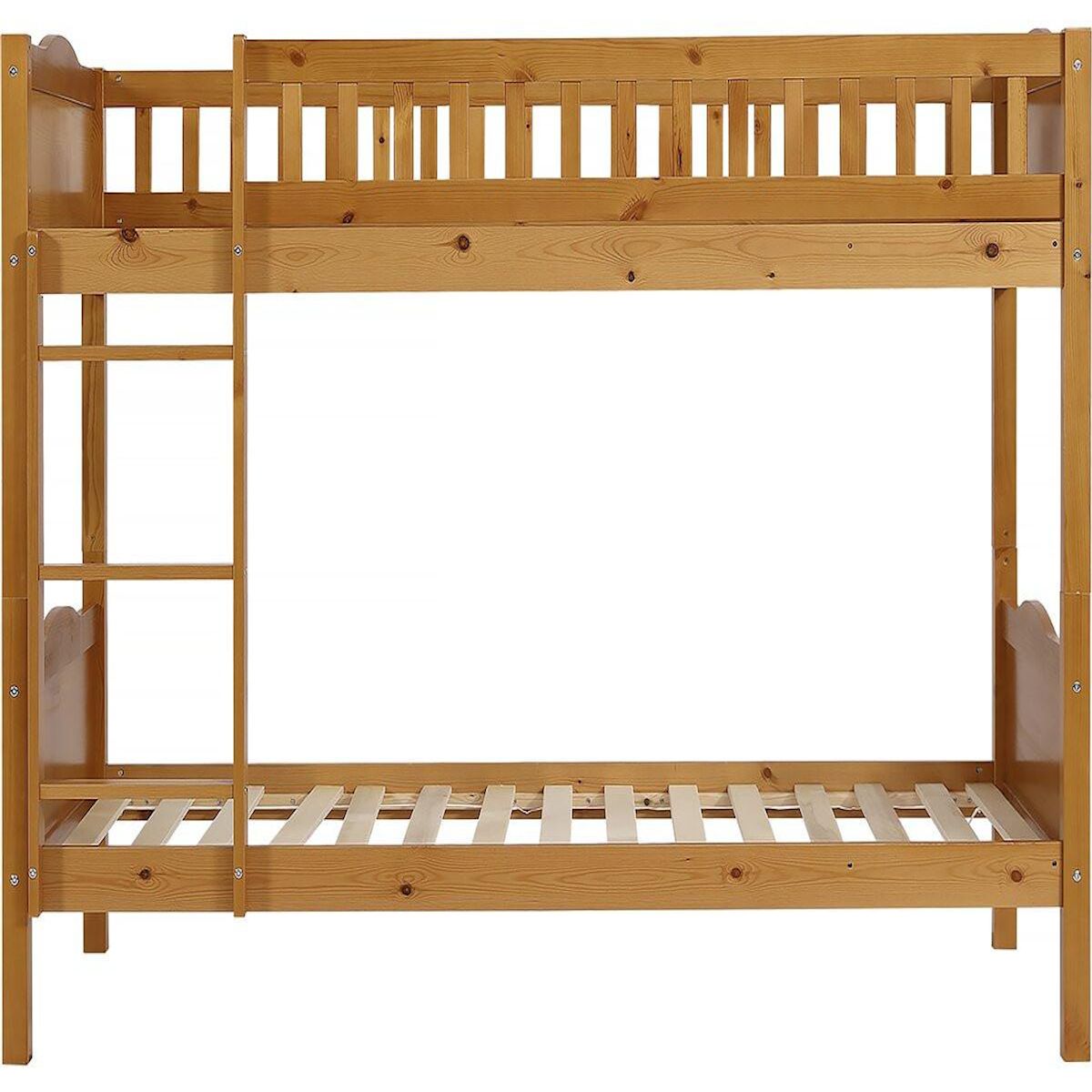 Habitat et Jardin Lit superposé en bois  Gabriel  - 90 x 190 cm - Marron