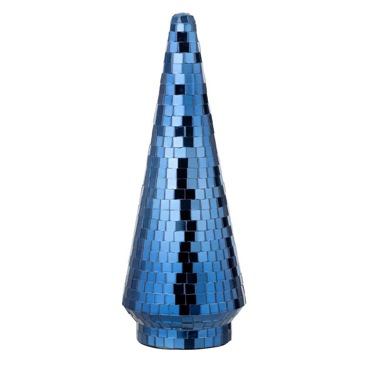 Paris Prix Arbre Disco en Verre  Miroir  33cm Bleu