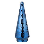 Paris Prix Arbre Disco en Verre  Miroir  33cm Bleu