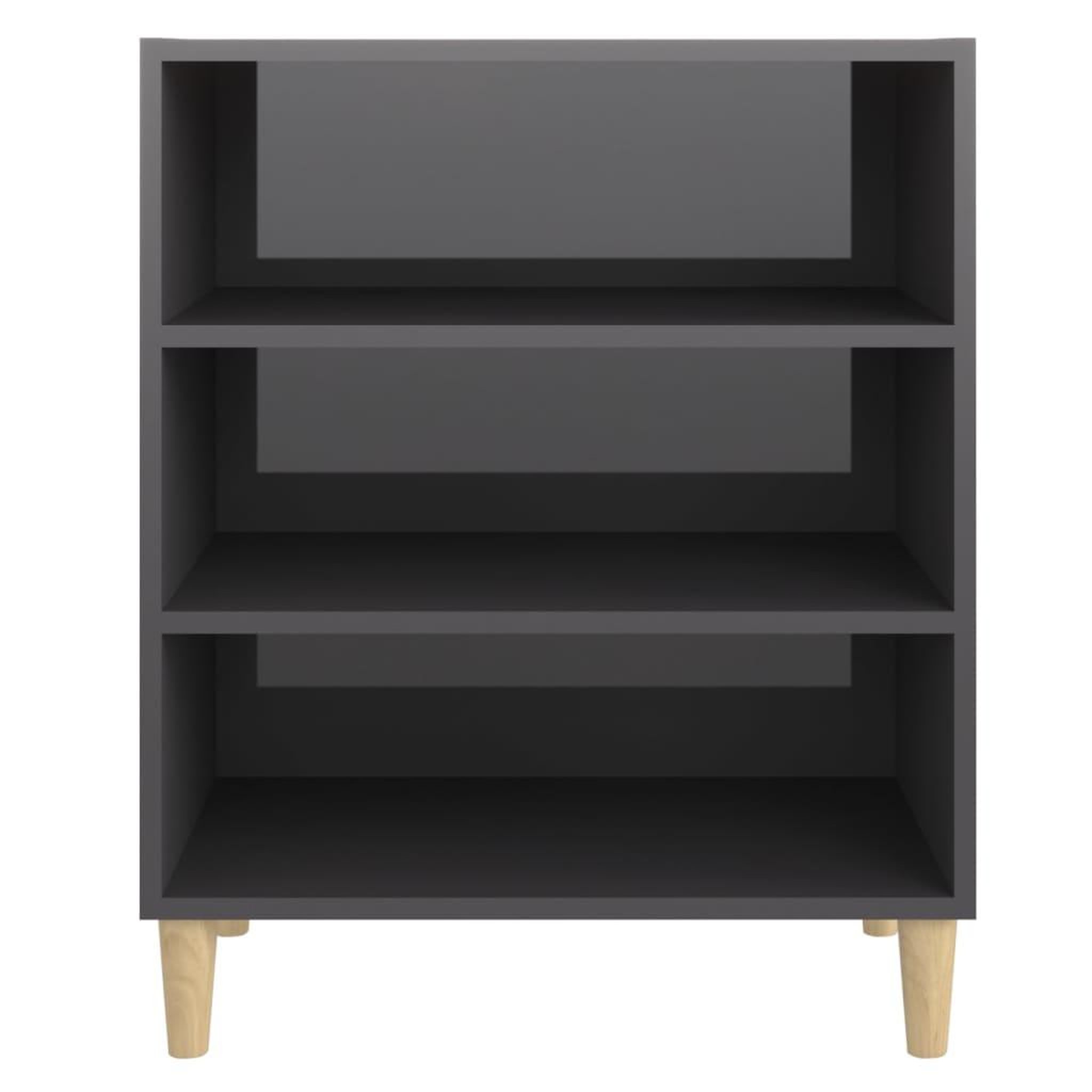 Voir la diapositive 4 : VIDAXL Buffet gris brillant 57x35x70 cm bois d'ingenierie