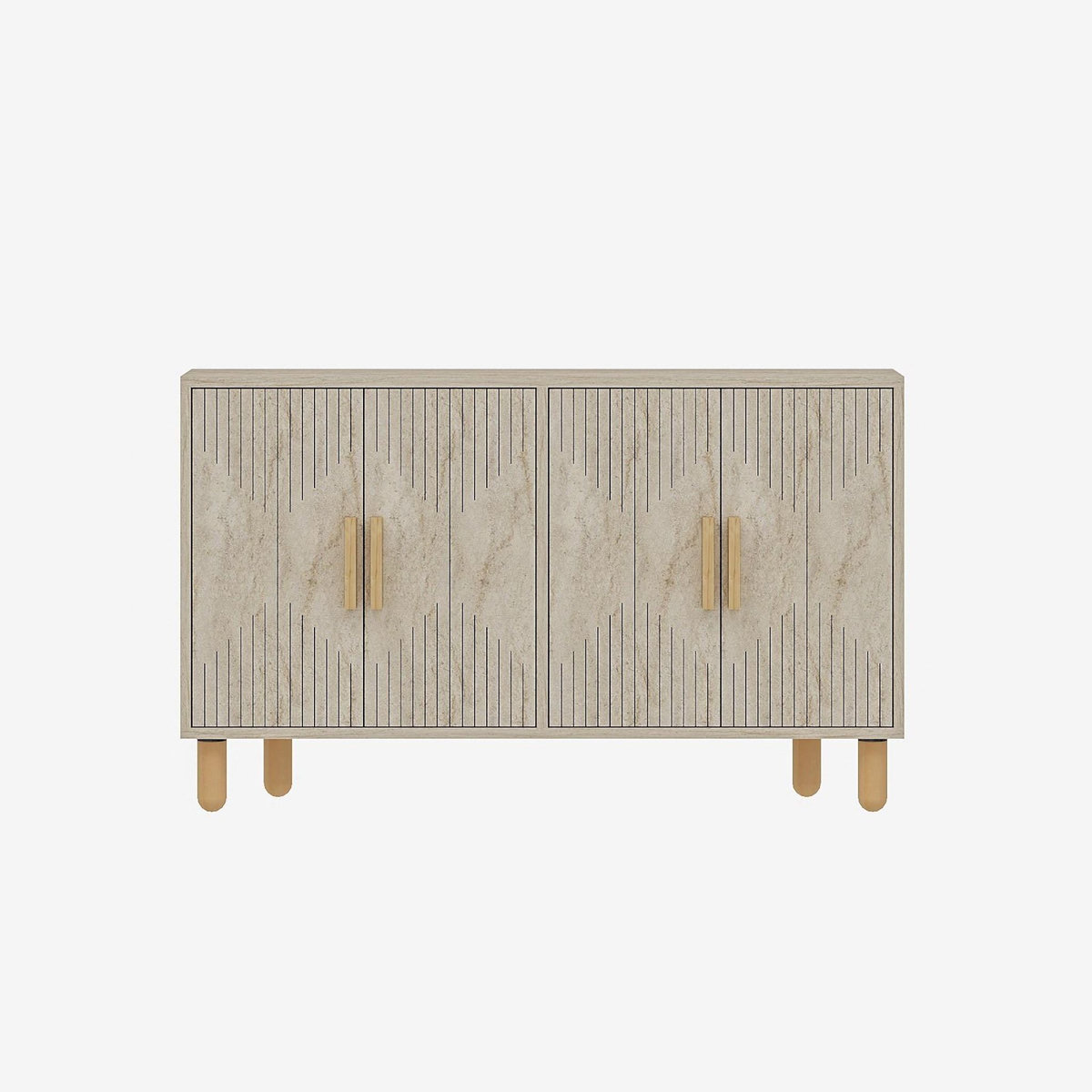 Habitat et Jardin Buffet en bois  Roger  - 120 x 30 x 74 cm - Travertin