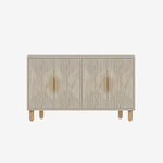 Habitat et Jardin Buffet en bois  Roger  - 120 x 30 x 74 cm - Travertin