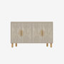 Voir la diapositive 1 : Habitat et Jardin Buffet en bois  Roger  - 120 x 30 x 74 cm - Travertin
