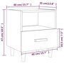 Voir la diapositive 6 : VIDAXL Tables de chevet 2 pcs blanc brillant 40x35x47 cm