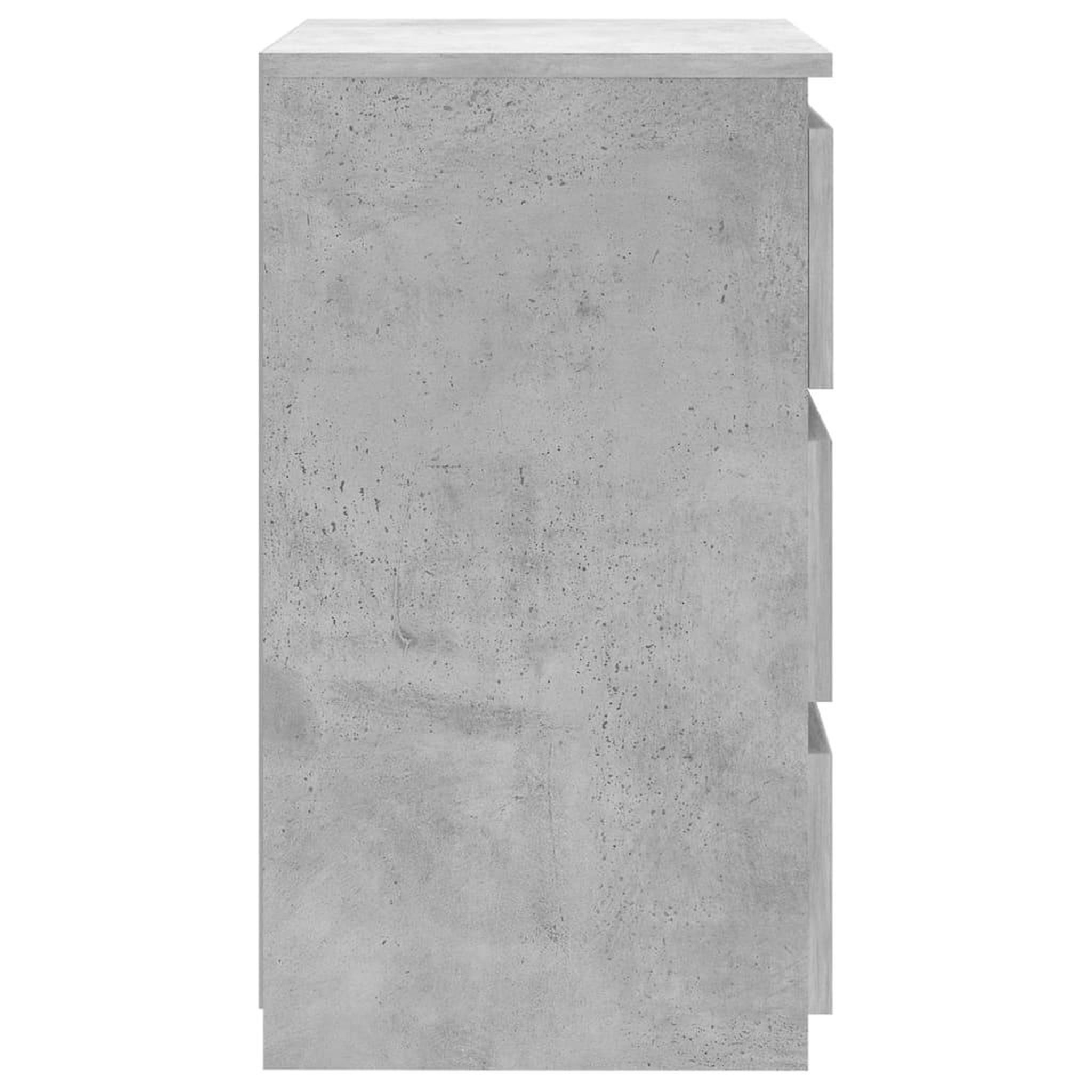 Voir la diapositive 5 : VIDAXL Tables de chevet 2 pcs Gris beton 40x35x62,5 cm Agglomere