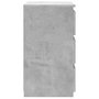 Voir la diapositive 5 : VIDAXL Tables de chevet 2 pcs Gris beton 40x35x62,5 cm Agglomere