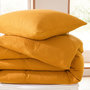 Voir la diapositive 3 : COTON PUR Parure de draps 4 pièces  Noah  Gaze de Coton pour lit 2 Places 160 cm