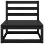 Voir la diapositive 5 : VIDAXL Salon de jardin 9 pcs noir bois de pin massif