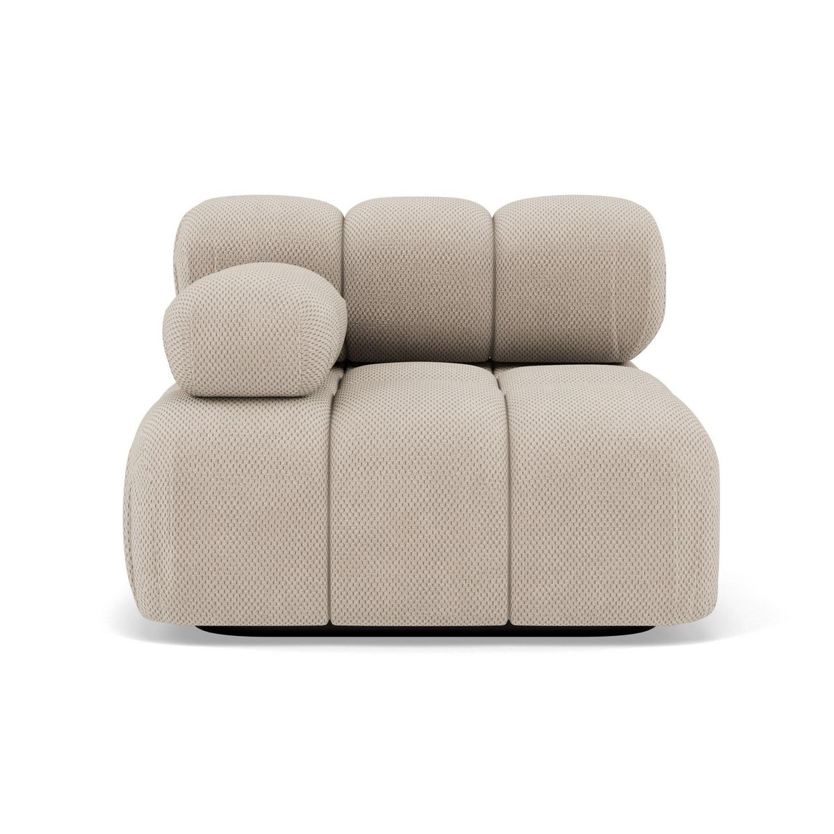 LISA DESIGN Ruby - module d'assise gauche en velours texturé