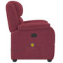 Voir la diapositive 4 : VIDAXL Fauteuil de massage inclinable Rouge bordeaux Tissu