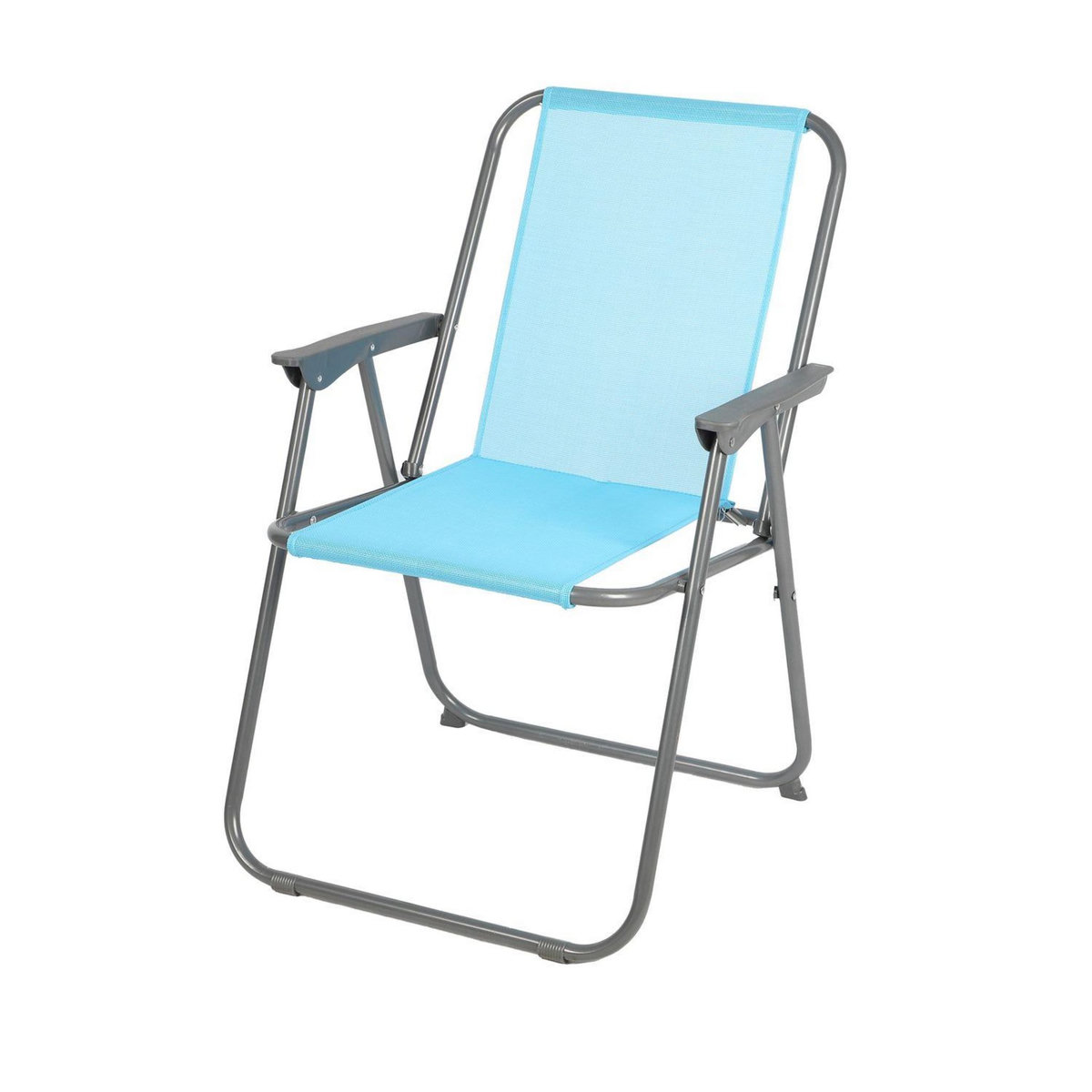 SUNNYDAYS Chaise de camping pliable - Bleu turquoise
