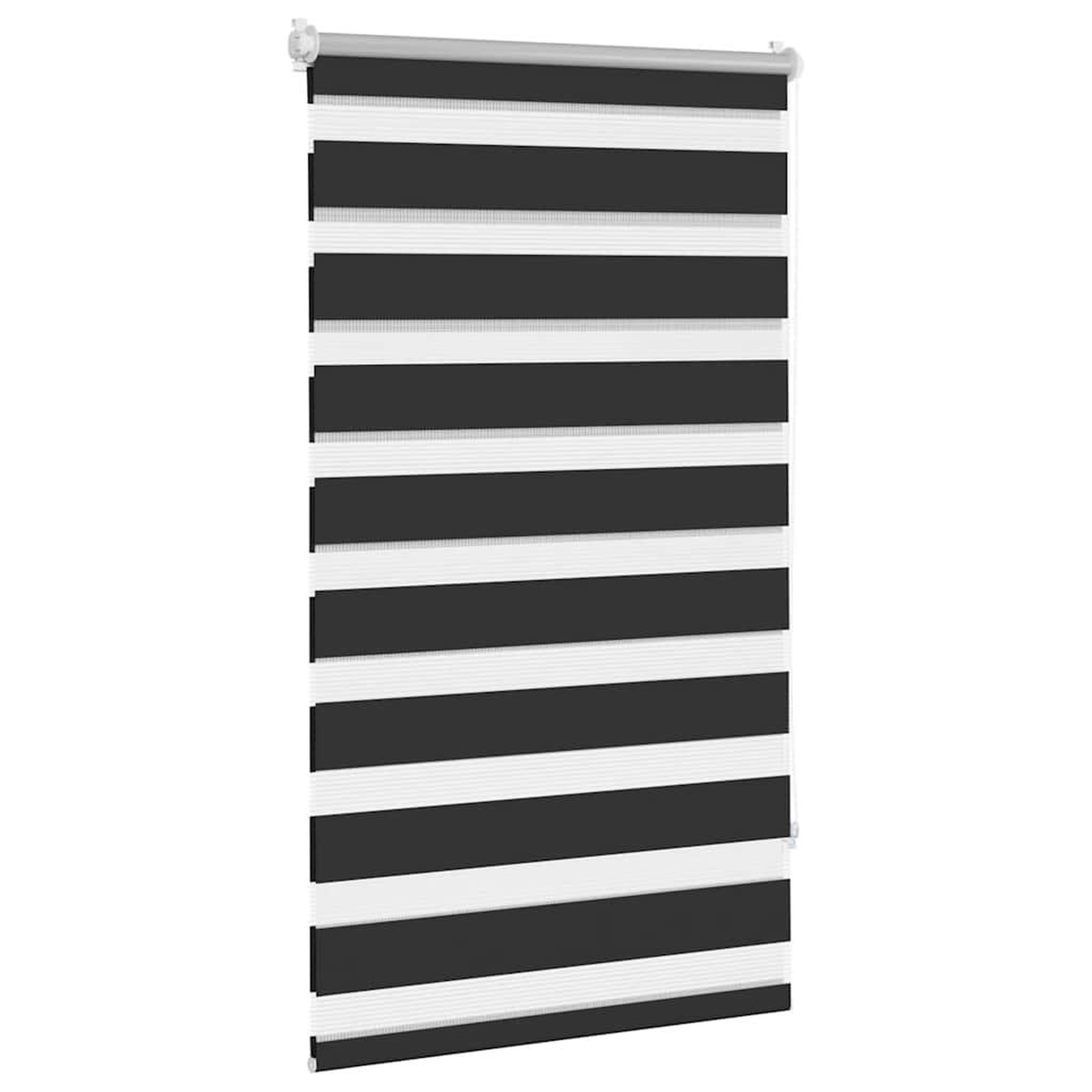 Voir la diapositive 3 : VIDAXL Store venitien zebre 70,9 x 120 cm, largeur du tissu 66,7 cm, noir