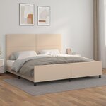 VIDAXL Cadre de lit sans matelas cappuccino 200x200 cm similicuir