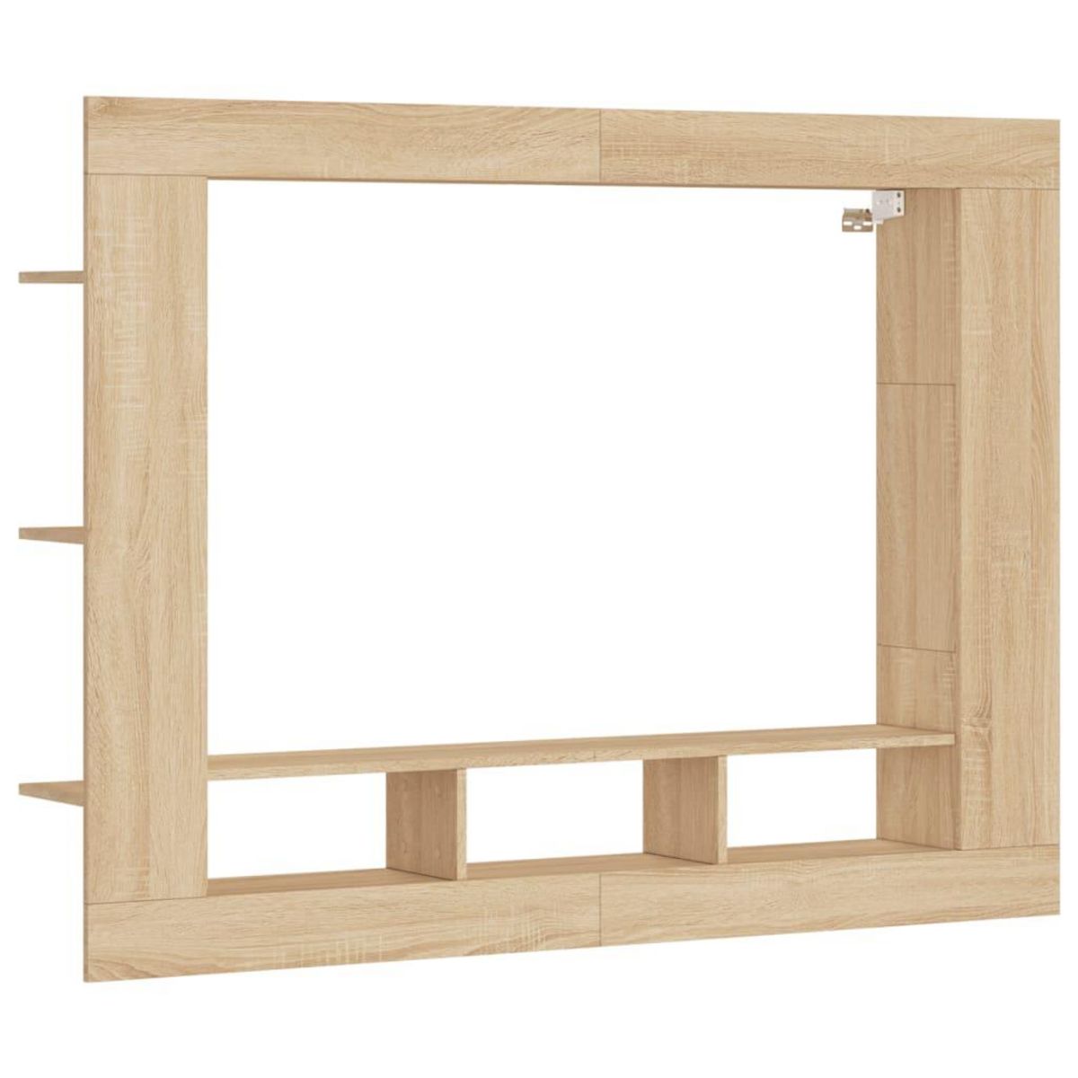 VIDAXL Meuble TV chene sonoma 152x22x113 cm bois d'ingenierie