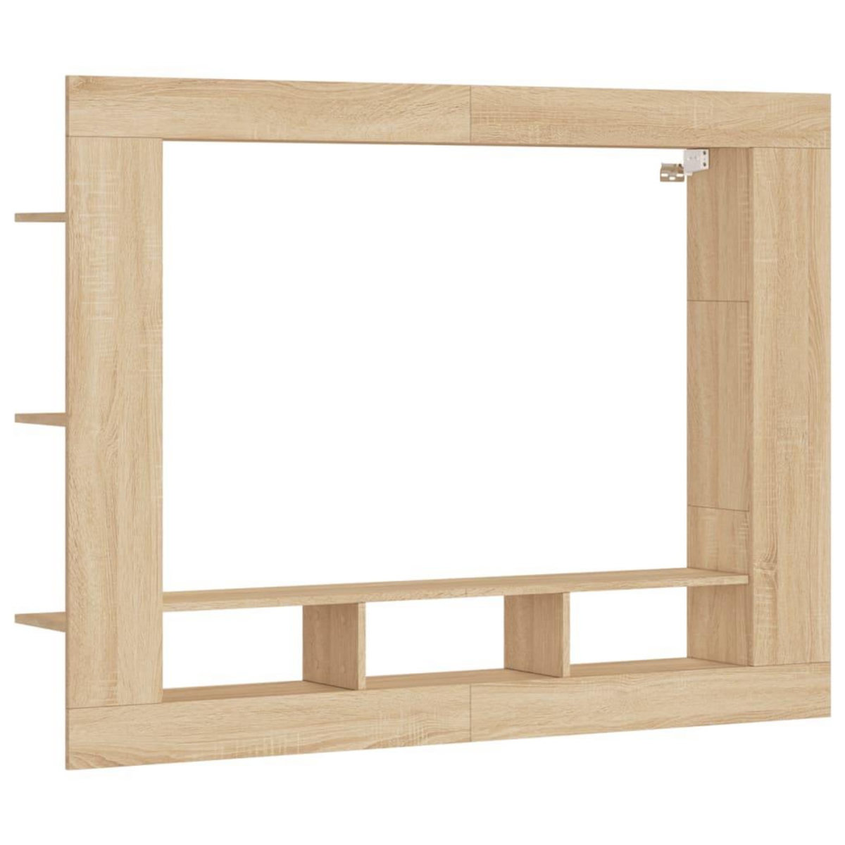 VIDAXL Meuble TV chene sonoma 152x22x113 cm bois d'ingenierie