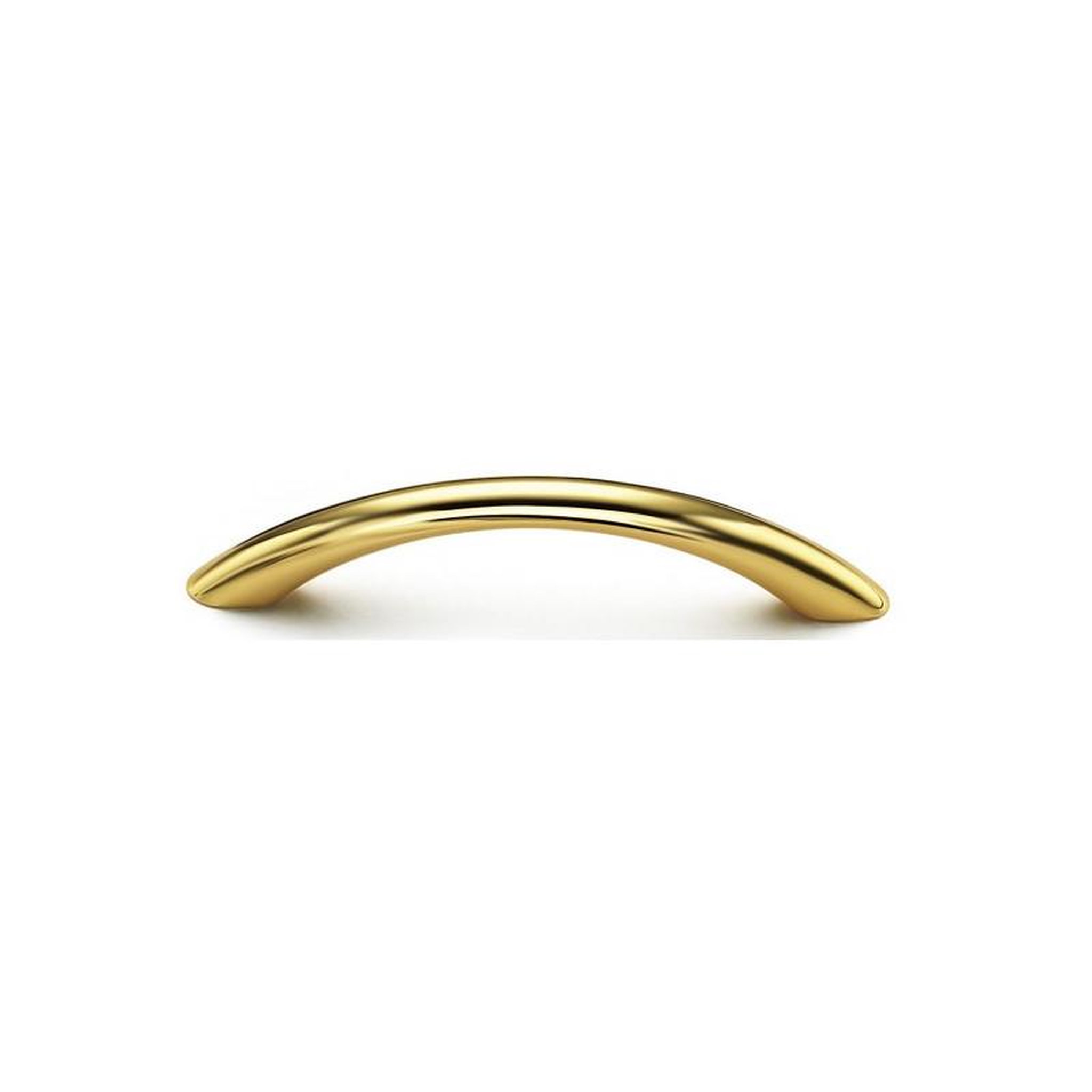 ESTAMP Poignée courbe zamak longueur 164mm entraxe 128mm diamètre 10mm doré brillant ESTAMP 7861100