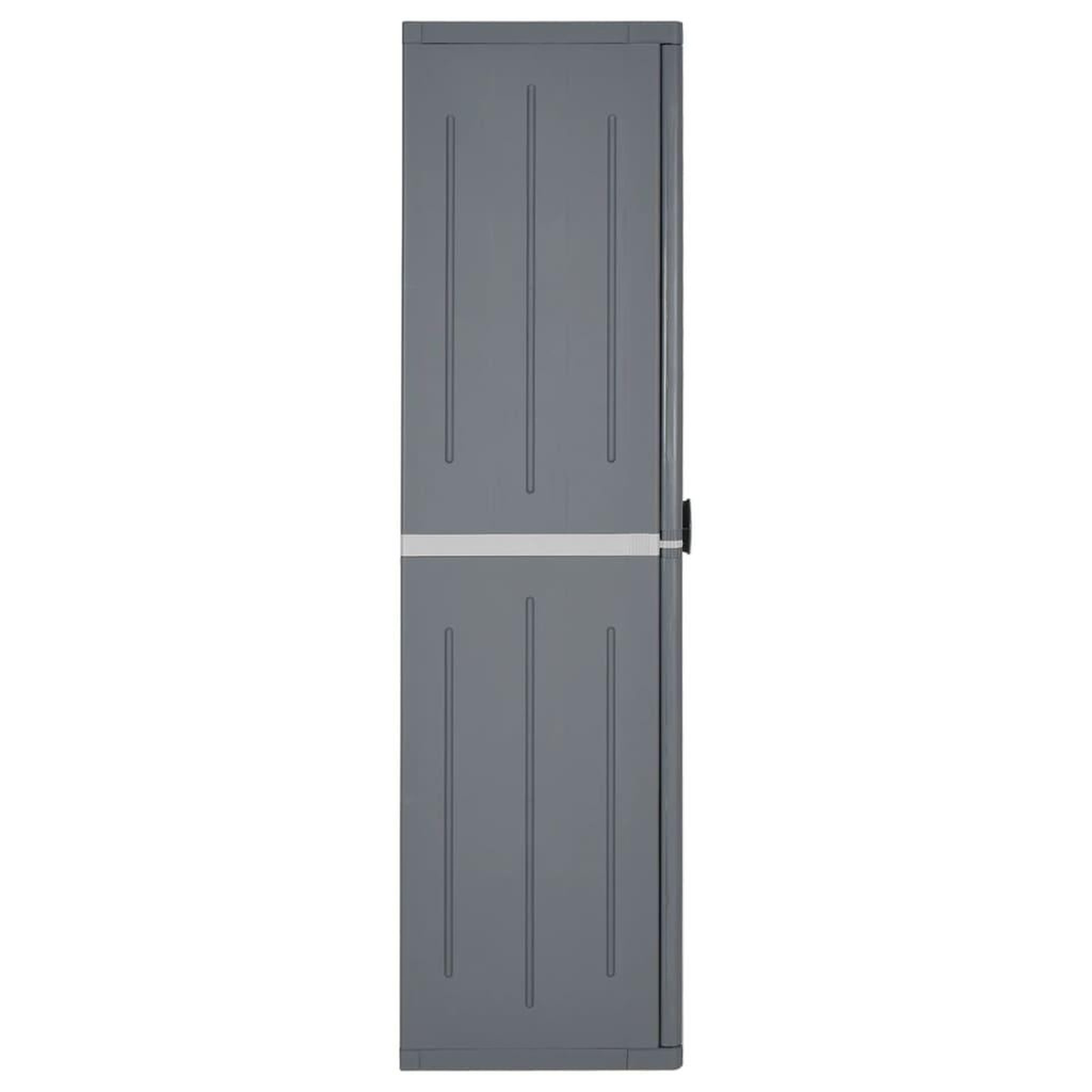 Voir la diapositive 3 : VIDAXL Armoire de rangement de jardin gris 65x45x172 cm PP rotin